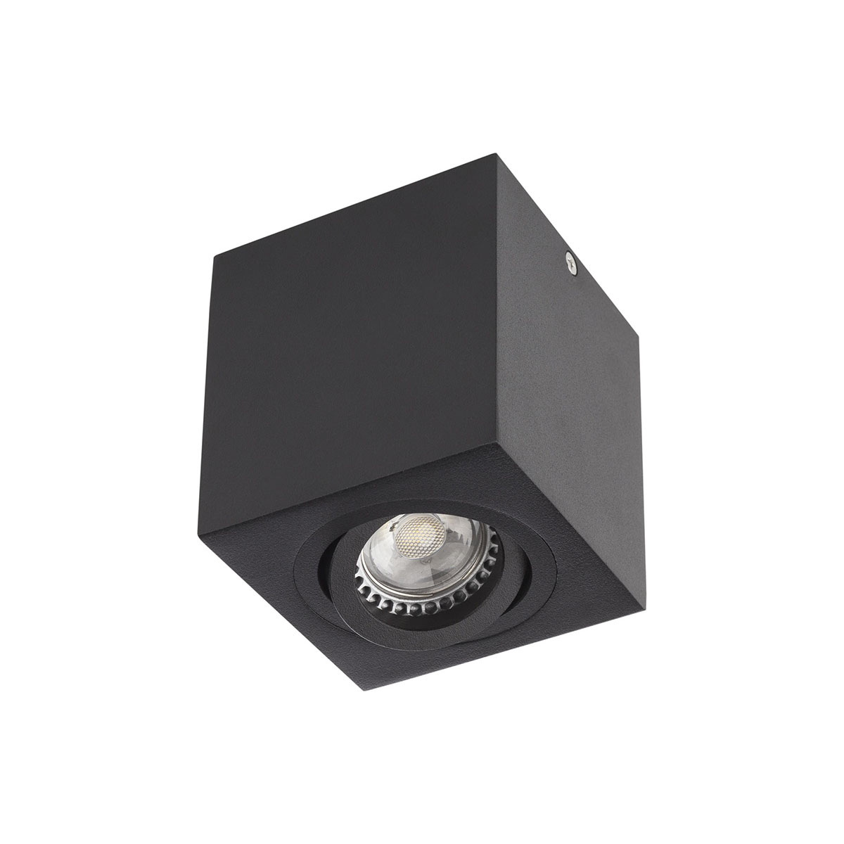 XBRIX Plafoniera orientabile, finitura nera, per una lampada alogena o
lampadina a LED con attacco GU10, o per un modulo a LED CM03, CM07 o CM08.