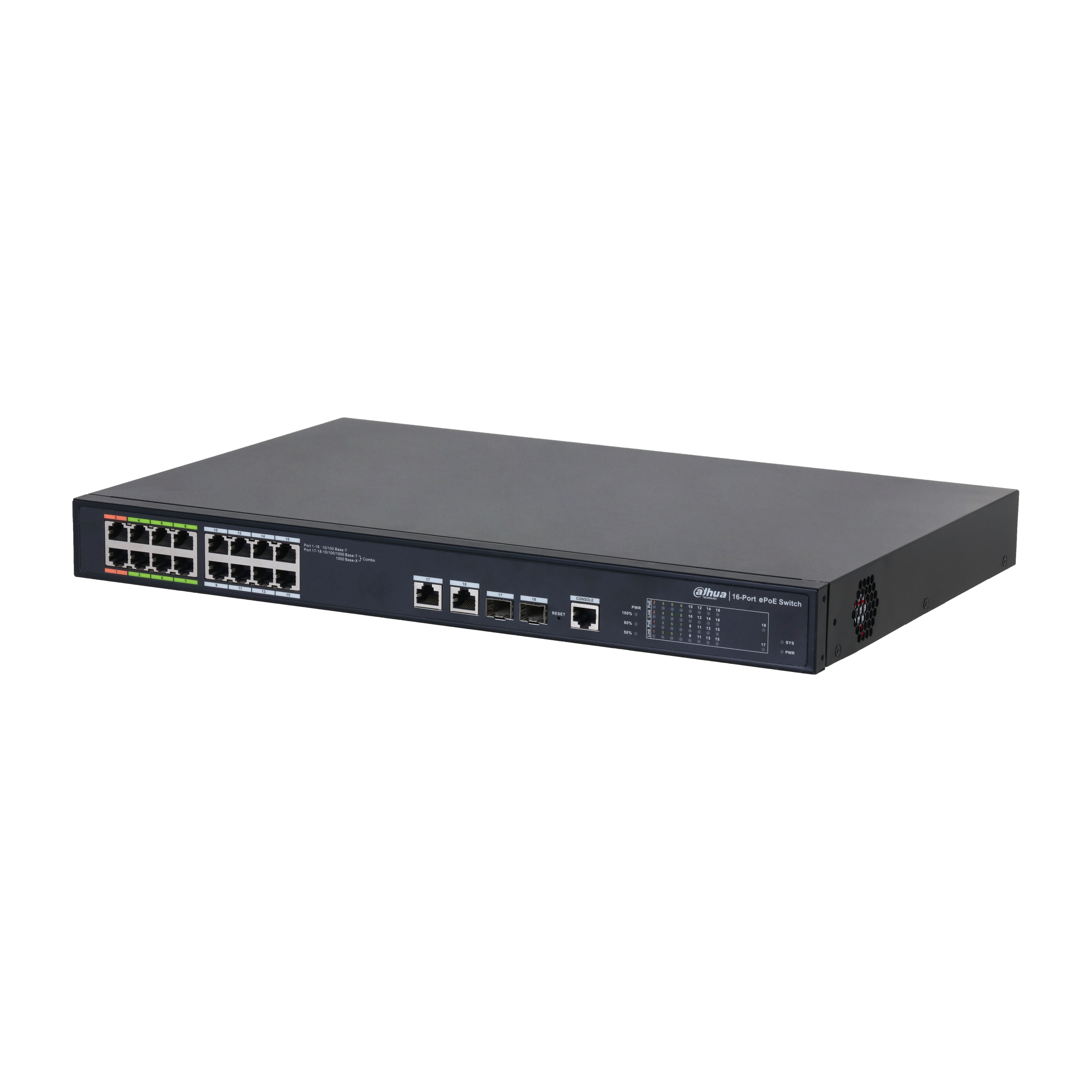 Switch 8*10/100 ePOE + 8*POE + 2*Giga + 2*1000 SFP