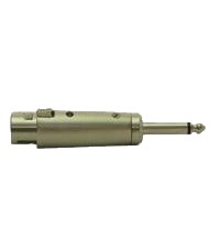 Adattatore da presa 3 poli a spina jack ø 6,3mm MONO