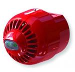 Avvisatore ottico-acustico EN54-23 a parete IP65 - rosso
