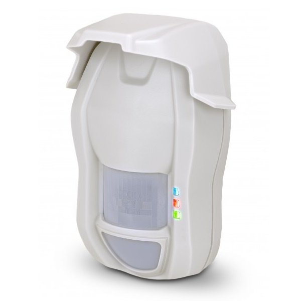 Sensore wireless bidirezionale NG-TRX doppia tecnologia da esterno lente verticale