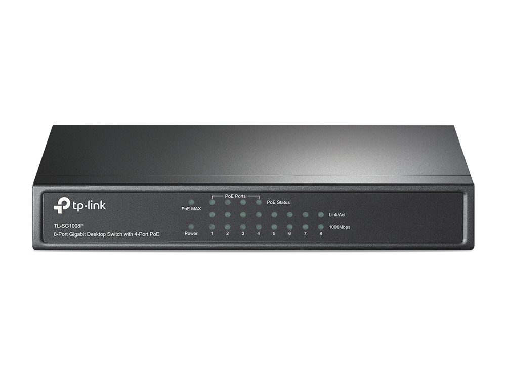 Switch Desktop Gigabit 8 porte, 4 porte PoE
