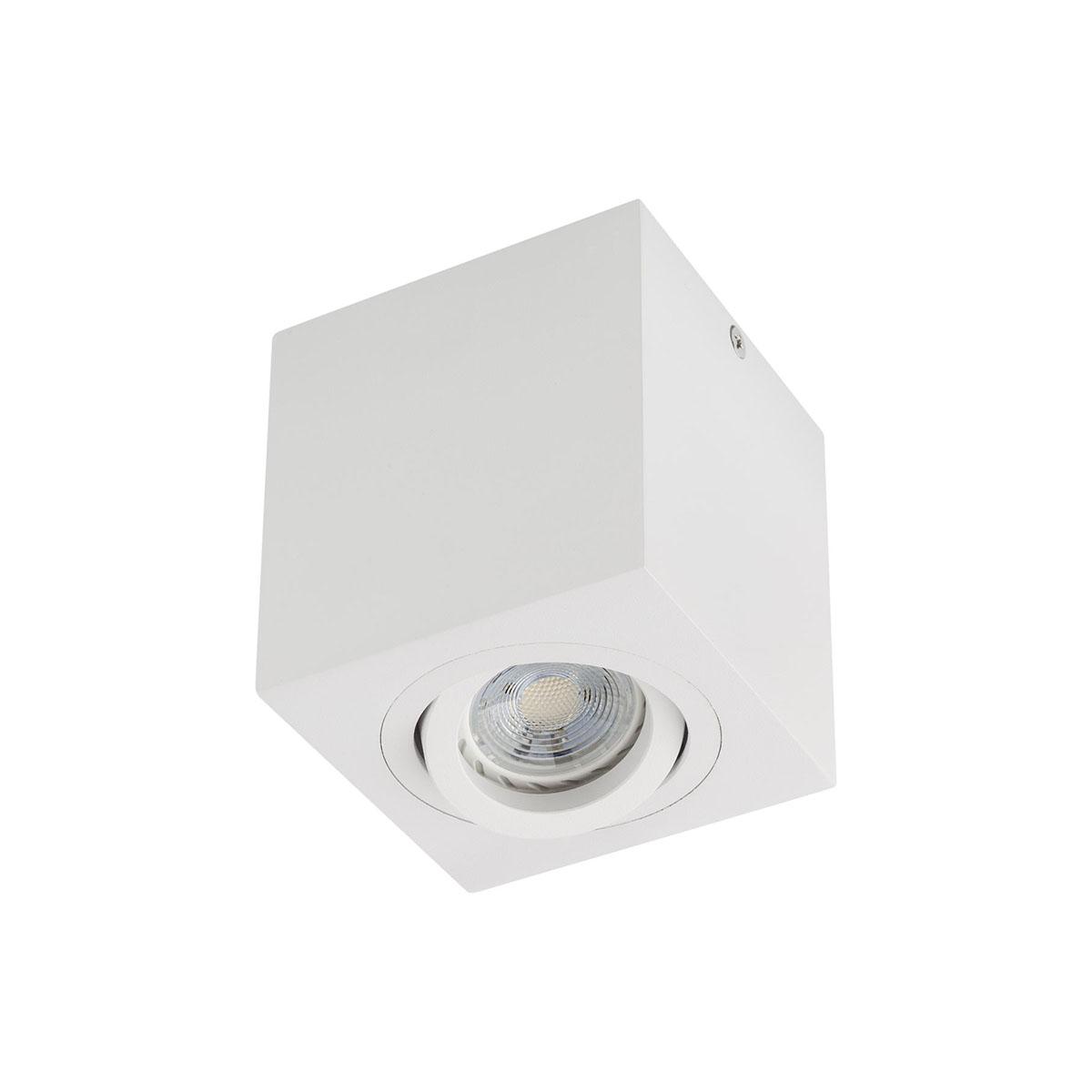 XBRIX Plafoniera orientabile, finitura bianco opaco, per una lampada
alogena o lampadina a LED con attacco GU10, o per un modulo a LED CM03,
CM07 o CM08.