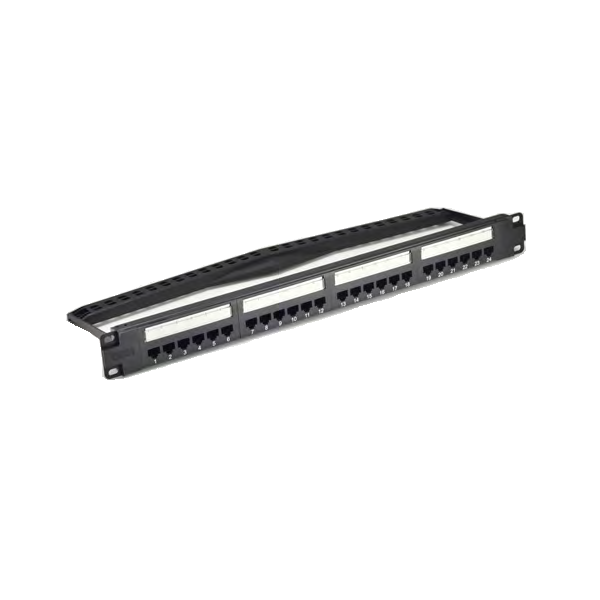 PatchPanel CAT6 UTP 1U 24 Port PCB Panel cablato