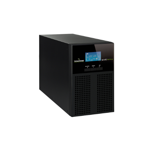 Gruppo di Continuità EVO DSP PLUS 1.200 - Potenza 1.200 VA PF 0,9.
Tecnologia On Line (VFI) DSP, Efficienza 94%, Ingresso/uscita 230/230Vac
50/60Hz, Prese Uscita IEC