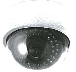 Telecamera 1/3” a colori DOME, Day&Night480 linee,  da interno , LED
IR, 12Vc.c./24Vc.a.