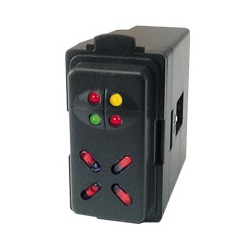 Inseritore 4 led per flangia TICINO Colre NERO
