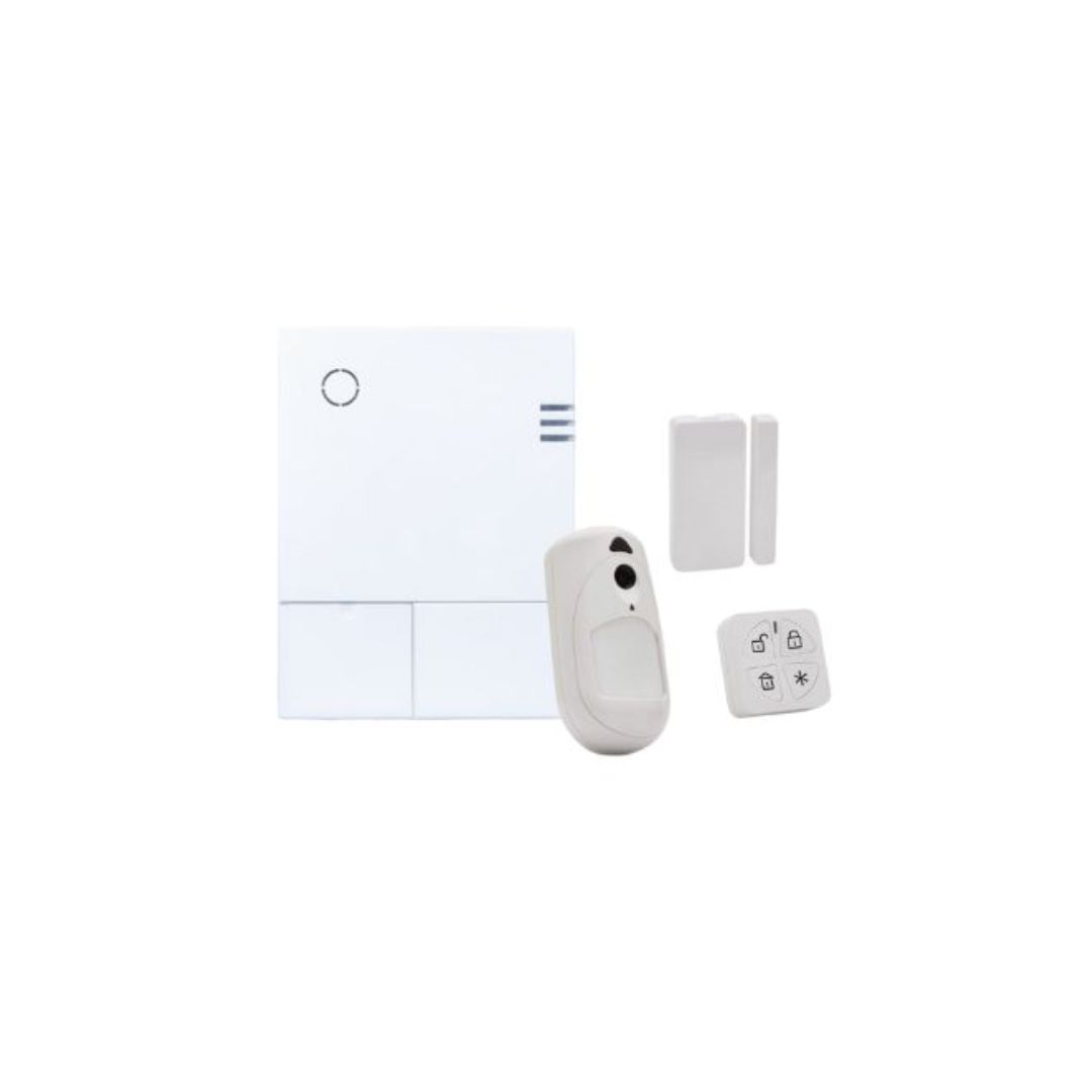 LightSYS Air bianca, 128 zone, 32 partizioni, NO VOCE con Wi-Fi, LAN, 4G
con supporto voce, 1 X95CM eyeWAVE PIR CAM, 1 X78 contatto slim, 1 KF8
telecomando Panda
