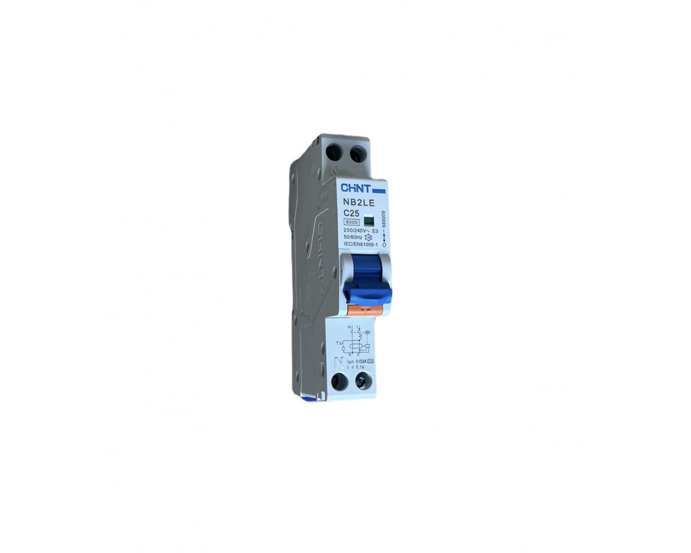 NB2LE/C25-1PN-4,5-A30 -INT MTD 1PN C25A 30mA TIPO A 6KA 1M
