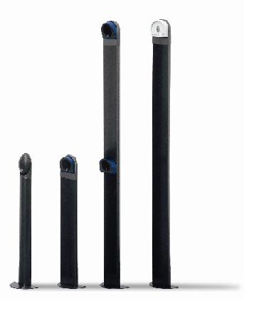 Colonna in alluminio verniciato di altezza 50 cm per BF
