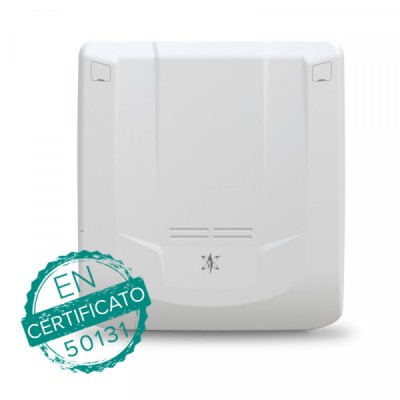 Centrale cablata/wireless (con concentratore RIVERRF) 104 ingressi
totali in contenitore plastico IMQ EN50131 grado 3
