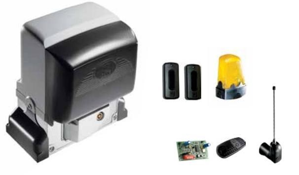 Kit completo per cancello scorrevole da 800 Kg 220 Vdc con motore BX-78