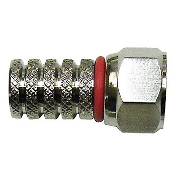 Connettore F ad Avvitare per cavo da 5 mm Box Rosso