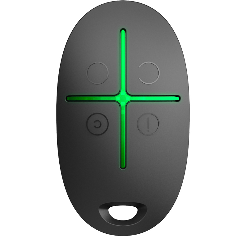 SpaceControl&nbsp;Nero Telecomando wireless bidirezionale, con pulsante antipanico