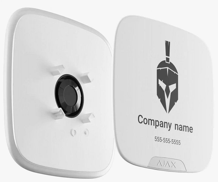 StreetSiren&nbsp;DoubleDeck Bianco Sirena wireless da esterno con pannello
frontale personalizzabile NB: i Brandplates sono venduti separatamente