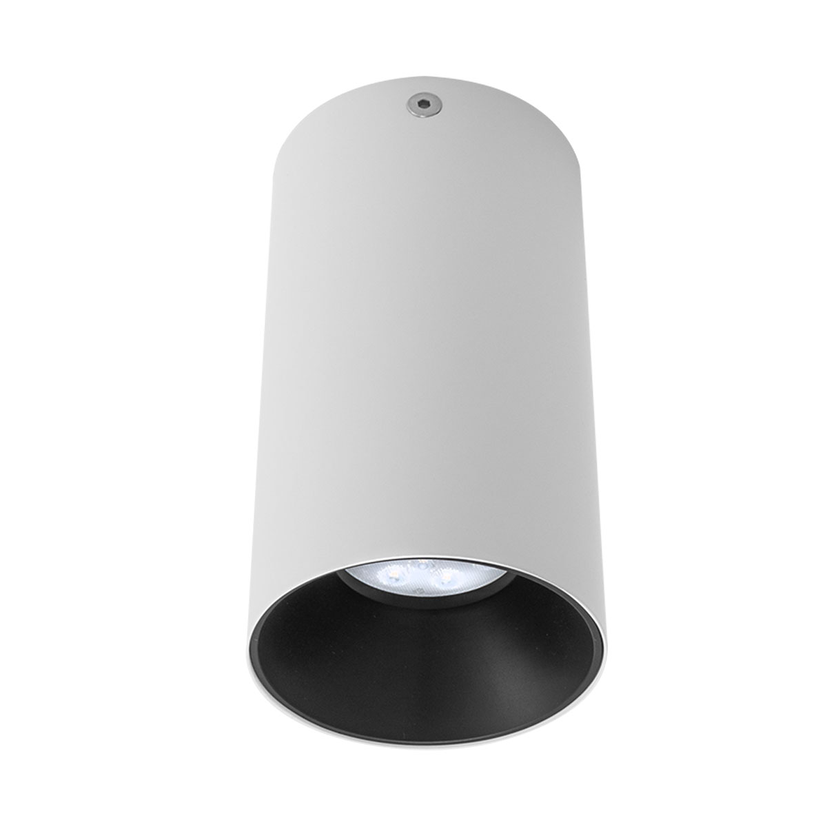 XNITRO Plafoniera tonda per lampadine alogene o a LED, con attacco GU10,
con la possibilità di cambiare i riflettori decorativi centrali. Viene
fornito con il riflettore nero opaco.