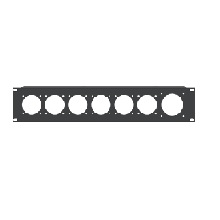 Pannello forato rack 19" per 6 prese CEE PP2T-16/Z + spina 32A trifase