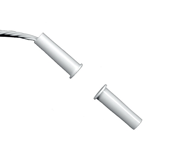 Contatto magnetico da incasso plastico Bianco
