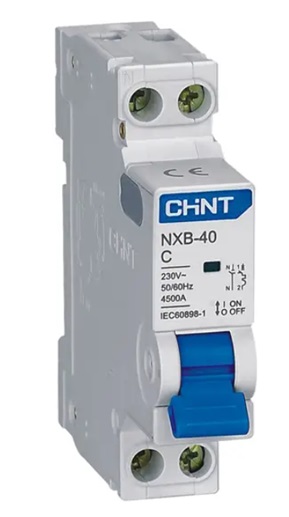 NXB-40/C20-1PN-4,5 -INT MT 1P+N 20A CURVA C 4,5KA 1M