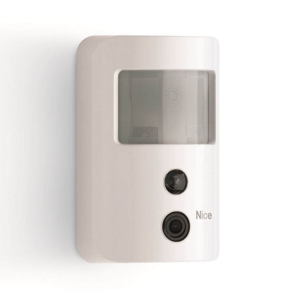 Rivelatore volumetrico ad infrarosso, portata 12m 90°, con funzione
antiaccecamento e fotocamera, radio bidirezionale Du