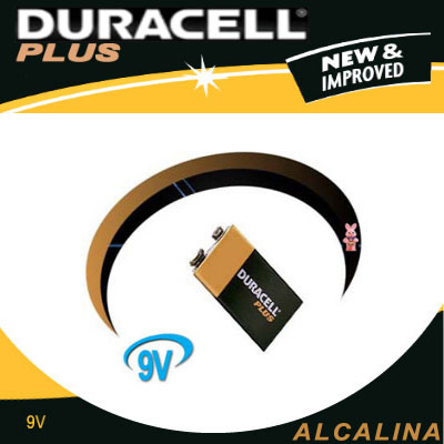 Confezione di 10 pile Alcaline 9V