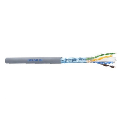 Cat. 6 F/UTP 4x2xAWG23, guaina LSZH grigia