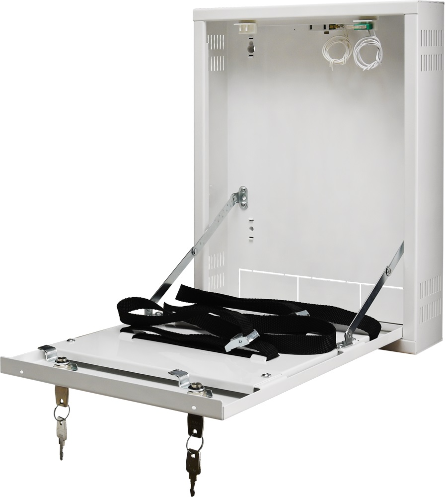 Contenitore metallico DVR/SMALL/VERTICAL WHITE fissaggi veriticale