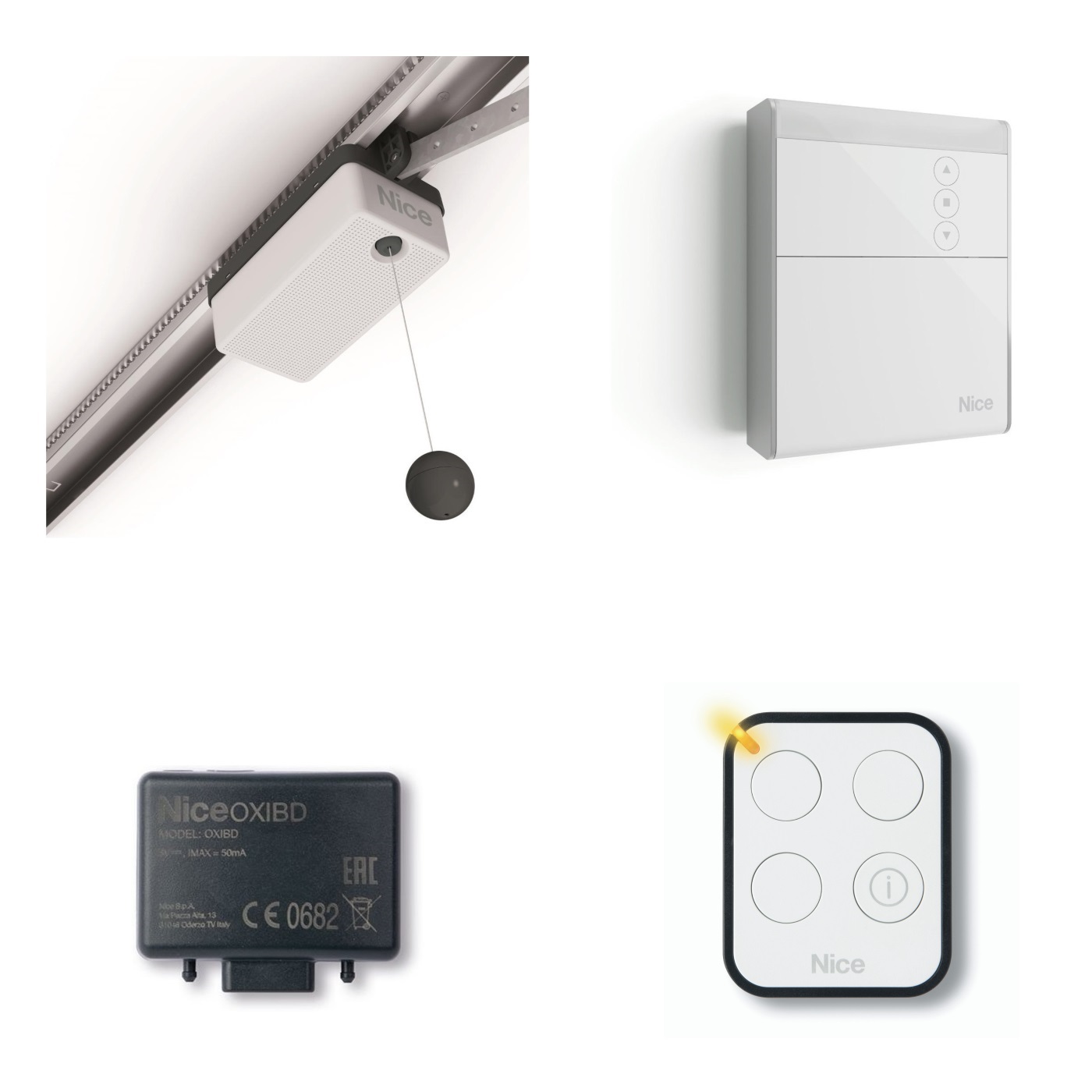 Kit bidirezionale per l'automazione di porte sezionali e basculanti, 650
N. Guide non incluse.