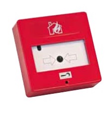 Pulsante rosso ripristinabile a chiave a 1 contatto con led di
segnalazione EN54-11
