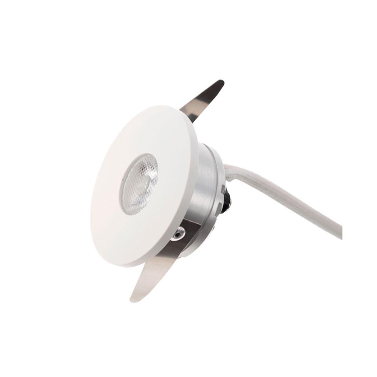 XTWIST Faretto da incasso per interni, equipaggiato con un LED di
potenza, temperatura di colore bianco caldo.