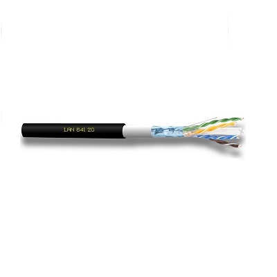 Cat. 6 U/FTP 4x2xAWG23, guaina PVC bianco da 200 m