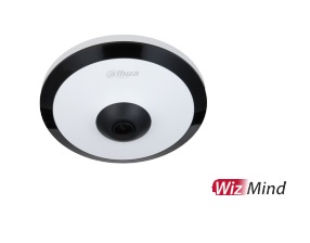 Fisheye IP Camera, 5MP WizMind, Illuminatore IR integrato 10mt, 12V
Poe.1 Ingresso, 1 Uscita allarme.