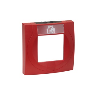 Cover plastica per pulsanti large Design, colore rossa IQ8MCP