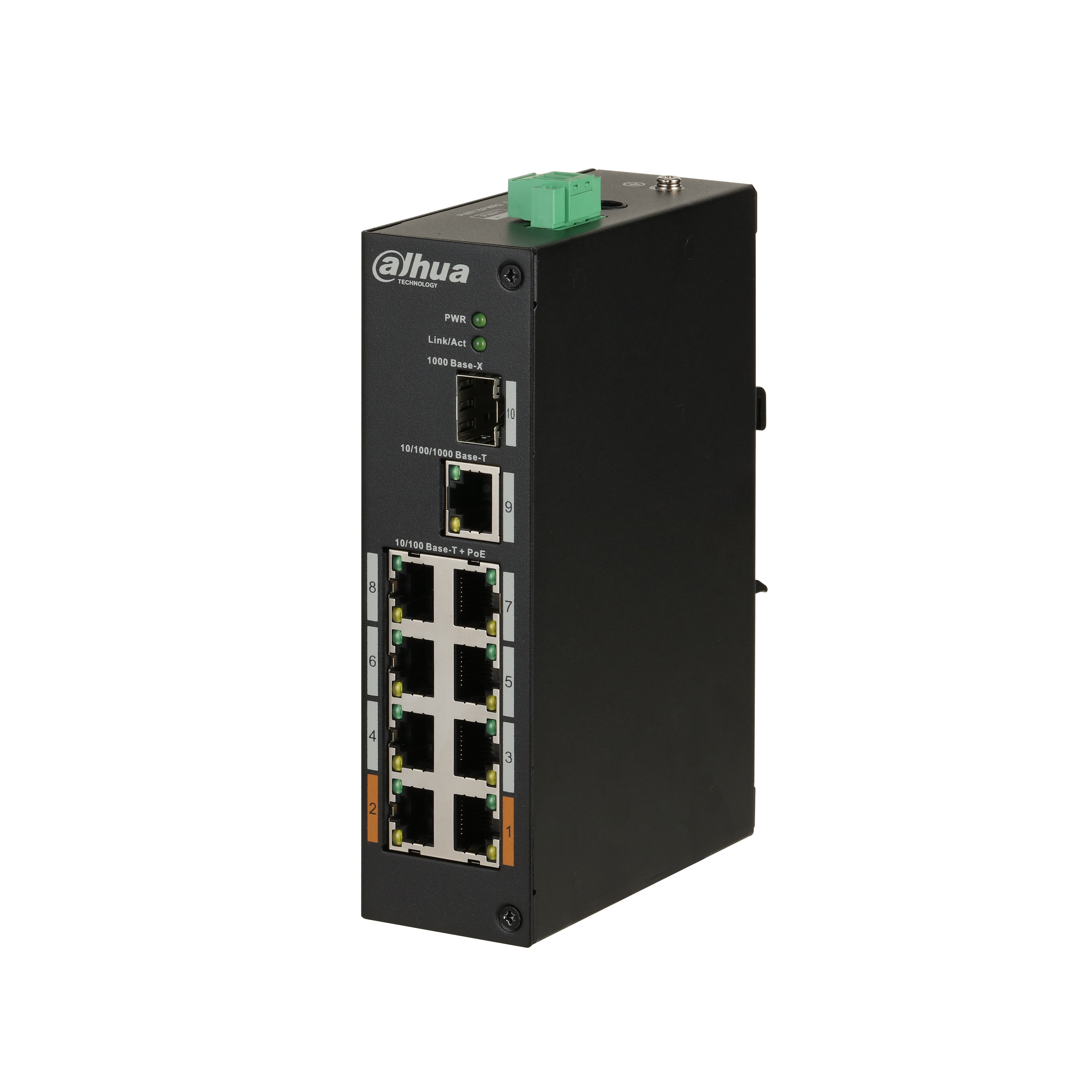 Switch unmanaged 8 Porte  PoE 96W +1 Uplink 10/100/100 + 1 SFP