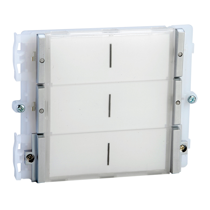 Modulo con 4 pulsanti di chiamata. Sistema simplebus. Serie Ikall