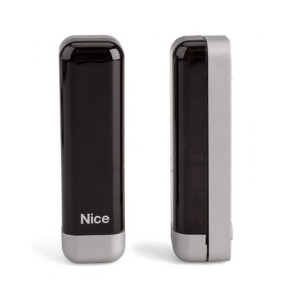 Coppia di fotocellule slim da esterno, per collegamento via Nice BlueBUS