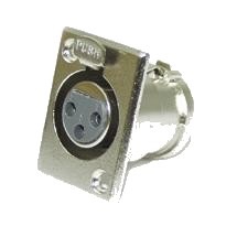 Presa schermata per microfoni 3 poli XLR da pannello
