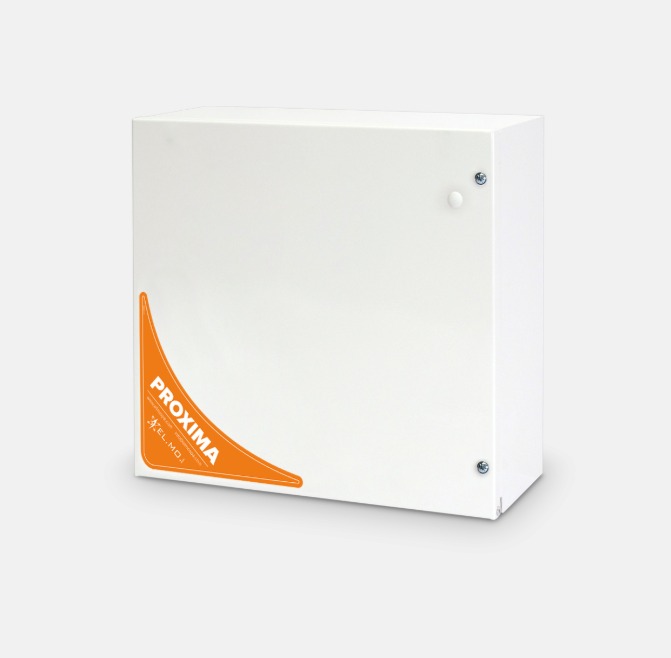 Centrale ibrida cablata/wireless a 80 ingressi con interfaccia LAN
integrata e 1 linea seriale RS-485 e box metallico