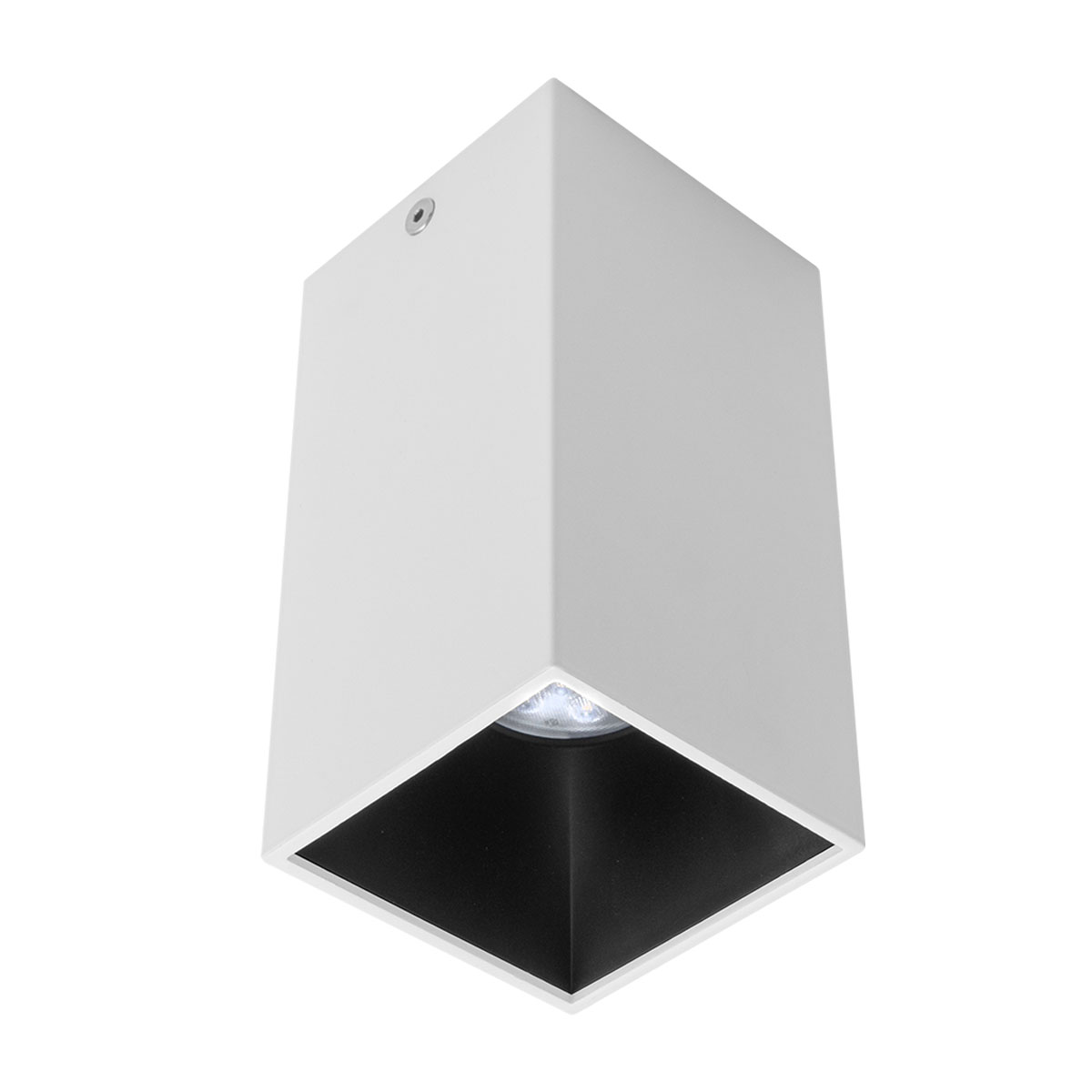 XNITRO Plafoniera quadrata per lampadine alogene o a LED, con attacco
GU10, con la possibilità di cambiare i riflettori decorativi centrali.
Viene fornito con il riflettore nero opaco.