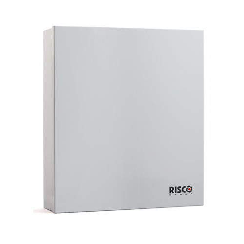 Box in metallo per ProSYS Plus & LightSYS con tamper ed alimentatore
da 4 Amp. Necessario per certificazione EN G3. Dime