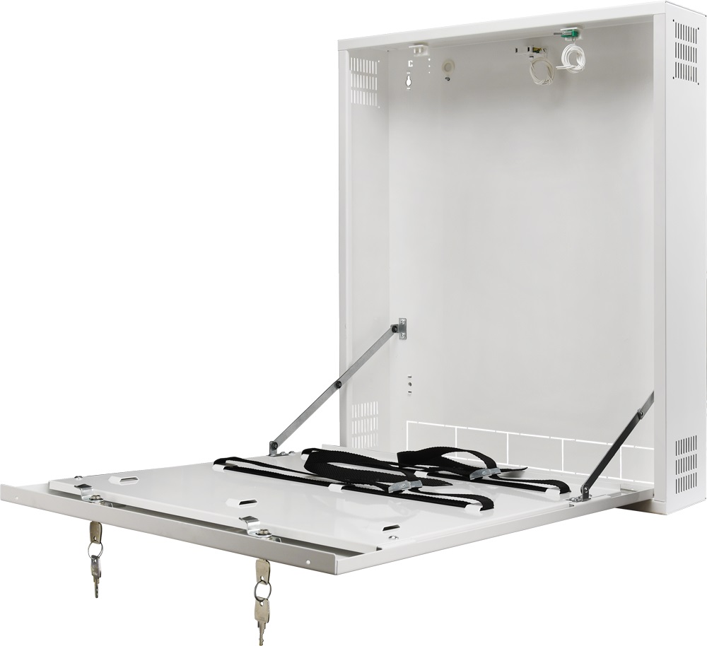 Contenitore metallico DVR/MEDIUM/VERTICAL WHITE  fissaggi veriticale
