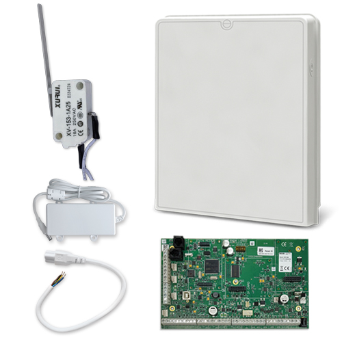 Kit composta da Scheda centrale ProSYS Plus RP512M00000, box
policarbonato, alimentatore 2.5Amp, tamper