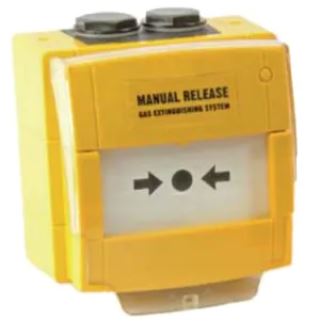Pulsante manuale convenzionale da esterno a rottura vetro, Colore
giallo. IP67. Com