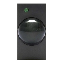Sensore infrarosso a microprocessore serie AAVE SISTEMA 45. Nero.
