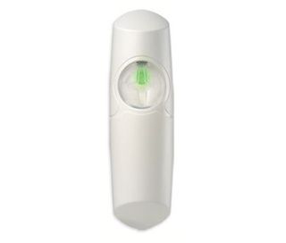 ShockTEC, rivelatore sismico a microprocessore con sensore piezo e
sensibilità regolabile in contenitore bianco.