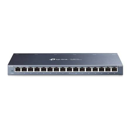 16-Port Gigabit Desktop Switch with 16-Port PoE+, 16× Gigabit PoE+ Ports