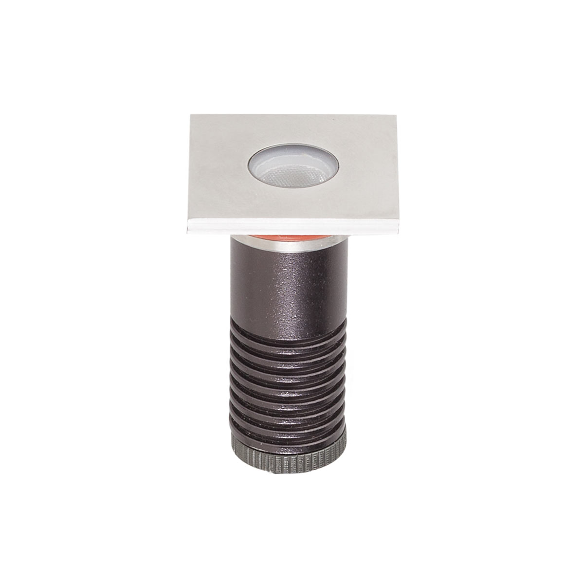 XGROUND Apparecchio da incasso a parete o a filo terreno (per aree
pedonali), equipaggiato con LED di potenza da 1W, colore bianco neutro.