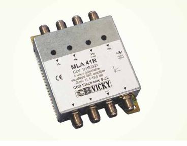 Amplificatori 4 vie di testa 15 dB V-H-V-H 950-2150 Mhz