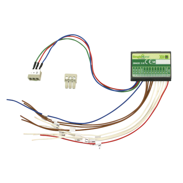 Modulo SimpleHome 5 ingressi digitali e 4 uscite transistor da incasso (5I4O)
