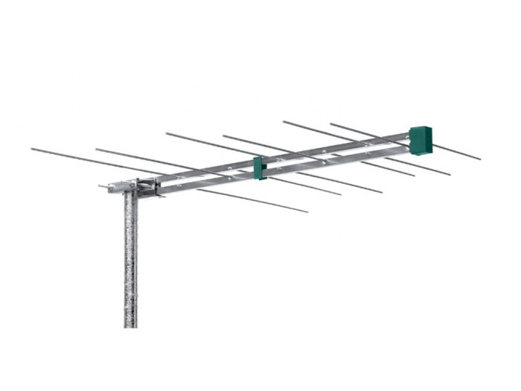 Antenna logaritmiche Bande III. Canali: E5-E12 Guadagno 8.5dB ; con
conn. F posteriore